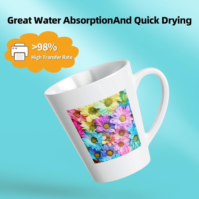 Methdic Sublimation Paper 8.5x11 Inch 30 Sheets Sublimation Blanks Transfer Paper For Inkjet Printer ，125 gsm - Image 3